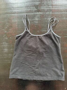 PINK Victoria's Secret Black Camisole with Contrast Trim